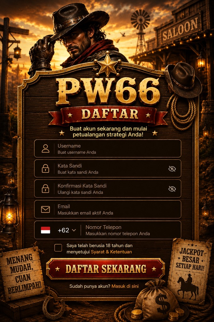 PW66 Daftar akun gaya koboi Indonesia