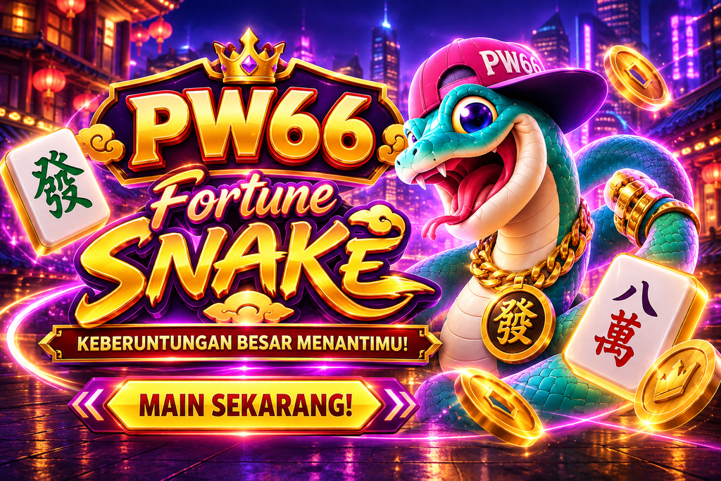 Ular keberuntungan PW66 dengan tema mahjong.